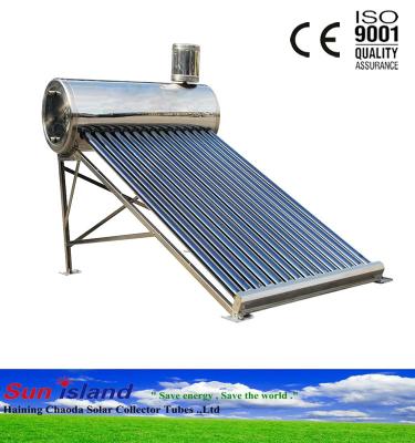 China Mexico Market Stainless Steel Solar Thermal Exported Solar Water Heater With Auxiliary Tank for sale