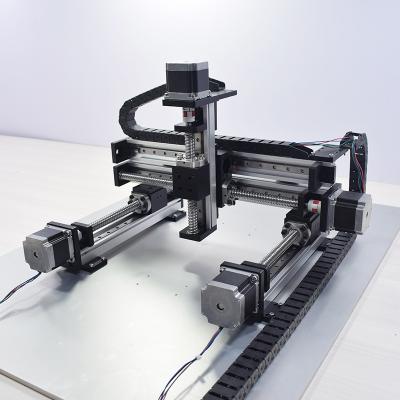 China garment shops free shipping RXS40XYZ-X linear rail guide ball screw with z axis motor driven diy x/y router for Z cutting machine 100mm for sale