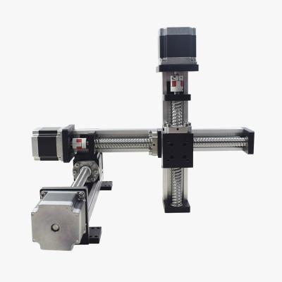 China Garment Shop XYZ Axis Gantry Robot Llinear CNC Module Trigger Motorized Stage Table Linear Slide Motion System For Laser Cutting for sale