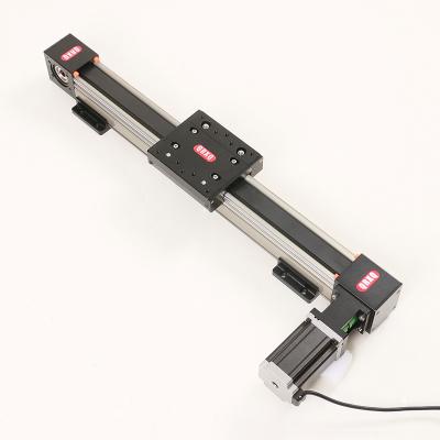 China Garment Shops Motorized Linear Stage Linear Rail Module 50mm--1500mm Include Belt Driven Stepper Motor Load 30kg Speed ​​500mm/s Free Shipping for sale