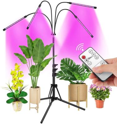 China Seed Starting Rise Tripod Stand Adjustable Timer Floor Standing Dimmable Grow Lights for sale