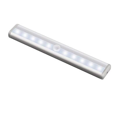 China Amazon PIR Wireless Lamp Stick Bar 10 LED Contemporary Wardrobe Motion Sensor Portable Cabinet Under Cabinet Light for sale