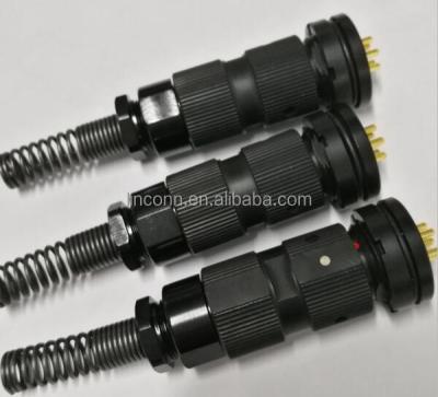 China Industrial audio power amphenol conectores U-329 6pin military connector mates with U-283 for sale