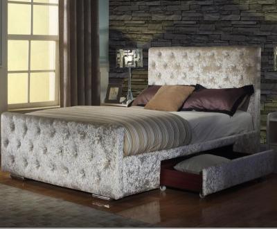 China Modern Design Good Quality And Cheapest Price Fabric Bed Bedroom Furniture In 2019 for sale