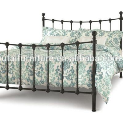 China Elegant twin soft bed metal bed frame with meterss/beds /bedroom furniture wrought iron for sale