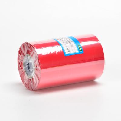 China COMPATIBLE Customized Thermal Wax Thermal Resin Rolls Red Color Ribbon Transfer Transfer Tape for sale