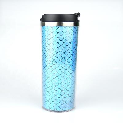 China OEM Disposable Water Cup 16oz BPA Free Eco Friendly Plastic Coffee Cups AS Plastic Tumbler for sale