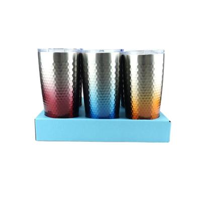 China 20Oz Disposable Wholesale Stainless Steel Tumblers Double Wall Insulated Water Cup Wine Sublimation Tumbler Straight With Lids And Straws for sale