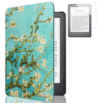 China Eco-friendly Colorful Printed Pattern PU Magnetic Leather Case With Auto Sleep Wake Up For Amazon Kindle Paperwhite 3 for sale