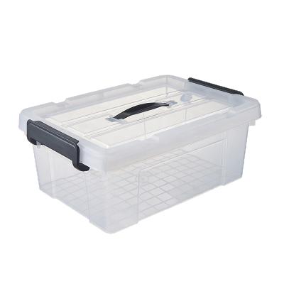 China Sustainable Storage Box Plastic With Handle Transparent Plastic Storage Box Color Plastic Customized Packaging for sale