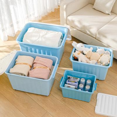 China Sustainable Plastic Packaging Box With Wheels Plastic Box Logo And Color Plastic Box Storage Customized Organizer for sale