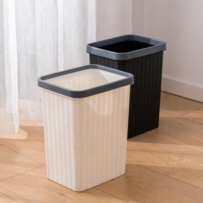 China New Arrival Durable Plastic Strong Home Kitchen Hotel Plastic Outdoor Trash Bin Food Waste Recycling Hotel Trash Can for sale