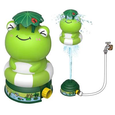 China Frog fountain outdoor launcher water sprinkler toy 360 rotate summer toy G421876 for sale