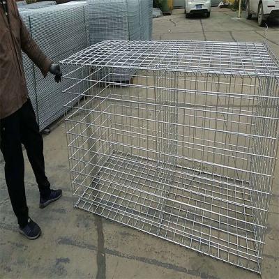 China Galfan metal welded gabion retaining walls 200x100x50 welded gabion box 2x1x0.5m gabion basket stone cage garden fence price for sale