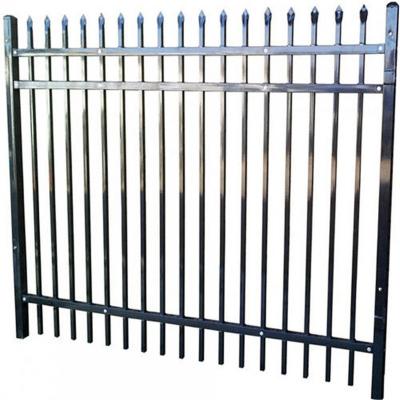 China Easily Assembled Ornamental Black Decorative Steel Garden Metal Wrought Iron Fence for sale