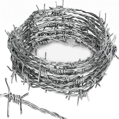 China Barbed Wire Fence Easily Assembled Galvanized Price Roll Barbed Wire Design for sale