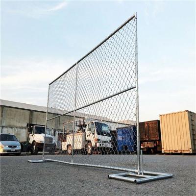 China 6Ftx10ft Size Easily Assembled Quality Galvanized And Powder Coated Temporary Barrier Canada Construction Site Fencing for sale