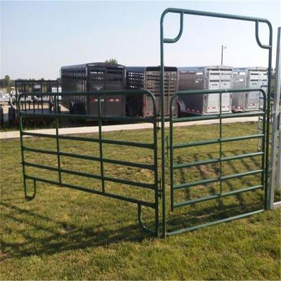 China Easily Assembled Low Price Cattle Panel Cyclone Philippines With 8/6/8mm Green PVC Coated Welded Wire Mesh Fence for sale