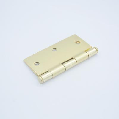 China Wholesale Modern 3.5 Inch Brushed Brass End Hinges From China Door for sale