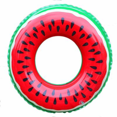 China Eco-friendly Outdoor Activities PVC Inflatable Fruit Swimming Ring And Watermelon Swim Ring for sale