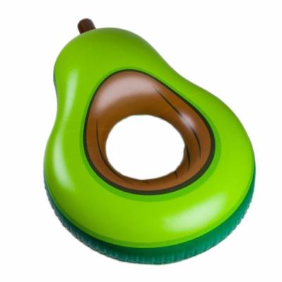 China New Style Outdoor Activities PVC Avocado Inflatable Float Swimming Ring Adult Swim Ring EN71 for sale