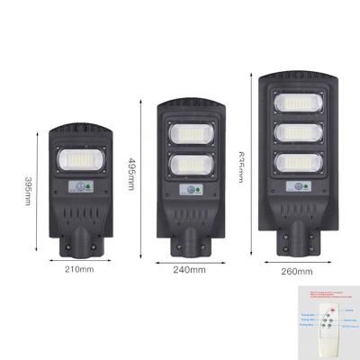 China High Cost Performance Most Powerful Outdoor Led Road Street Lights 30 60 90 Watt All In One Solar Street Light for sale