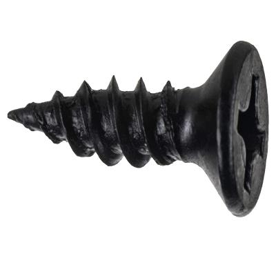 China Phillips Wood Screws Bulk Black Phosphate Alloy Steel Flat Screws For Wood Construction for sale