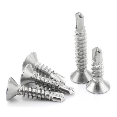 China Flat In China Factory Stainless Steel Stock Screw Cross Recessed Phillip Pan Head Ss 410 Self Drilling Screw Tek Metal Screw for sale