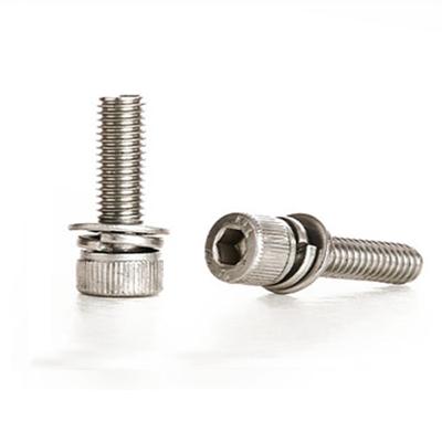 China Hexagonal Combination Slot Three Knurled Screws Combination Cross Screw for sale