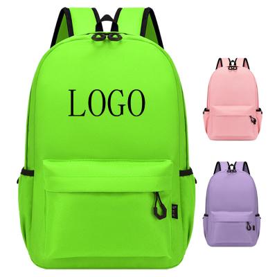 China Waterproof colorful lightweight bookbag custom travel backpack waterproof nylon school bags with custom for sale