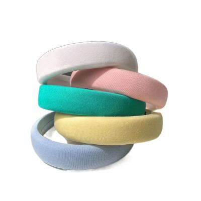 China Factory Direct Sales Candy Color Soft Sponge Headband Female Hairpin Internet Headband Hair Accessories for sale