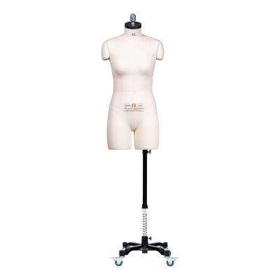 China Beifuform Adjustable American Women Torso Mannequin US Size 4S Full Body Half With Legs Mannequin Seam Mute for sale