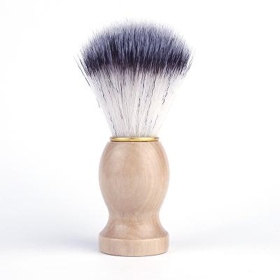 China Shaving Brush Wood Handle Nylon Brush Shaving Brush Factory High Quality Wholesale for sale