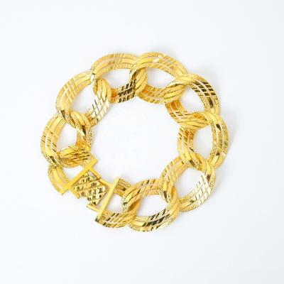 China High Quality Fashion Copper Plating 24k Gold Jewelry Bracelet for sale