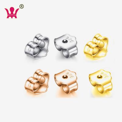 China Trendy Pairs 925 Sterling Silver Earring Backs Replacement Fix Ear Lockings For Stud Earrings Ear Nut For Posts for sale