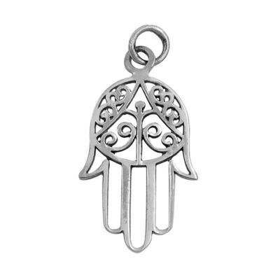 China TRENDY 925 Sterling Silver Fashion Jewelry Customize Order For Hollow Pattern Palm Pendant for sale