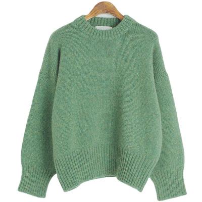 China 2021 Autumn Winter Amazon Wholesale Wholesale Long QUICK DRY Sleeve O-Neck Loose Knitwear Plus Size Sweaters for sale