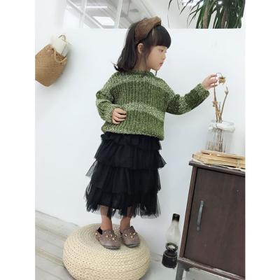 China Anti-pilling TENG YU girl children's wear fashion chenille knitted sweater by girl wholesale for sale