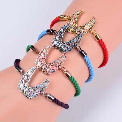 China New Arrivals FASHIONABLE 2021 Girls CZ Milan Rope Bracelets For Women Adjustable Bracelets for sale