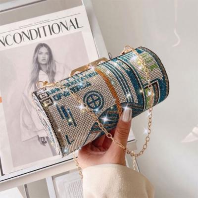 China 2021 Luxury Diamond Fashion Money Bag Purses Fashion Evening Clutches Designer Luxury Women's Handbags Party Evening Purse Clutch Bag for sale