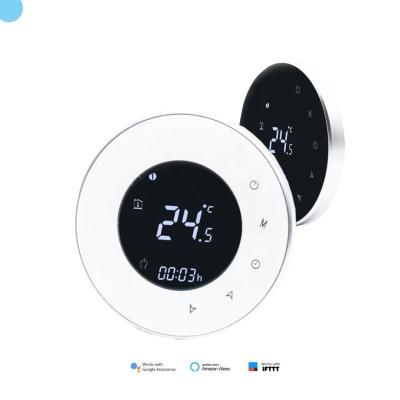 China Hotowell 100~220Vac Modern Home Automation Study Control Heating Wi-Fi Smart Room Thermostat For Floor Heating Film for sale