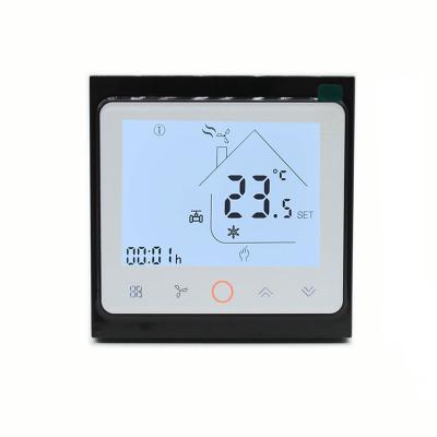 China Air Conditioning Wifi HVAC Controller APP Control Modbus TCP RS485 Programmable Room Digital Thermostat for Fan Coil Unit for sale