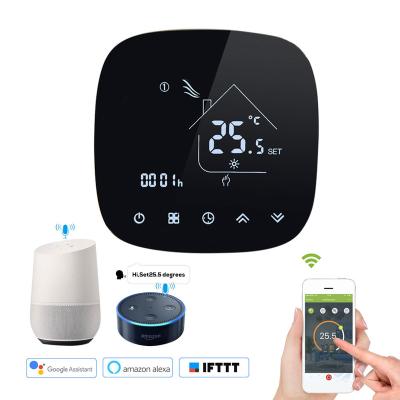 China Apartment Alexa speaker home automation room wifi smart thermostat with Google Echo Assistant system for sale