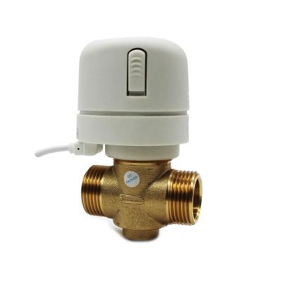 China General DN20mm Radiator Thermostatic Main Valve Actuator Electric Thermal Valve 2way 3 Way For Floor Water Heating for sale