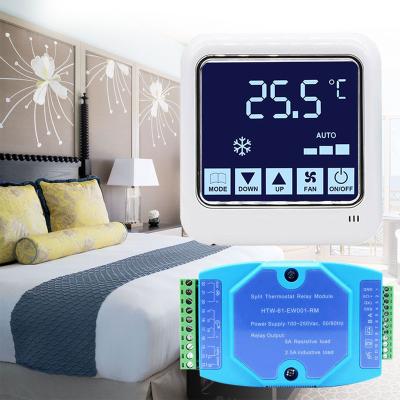 China modbus/window& door touch china thermostat suppliers touch screen split digital hotel room ac thermostat with modbus main board for sale