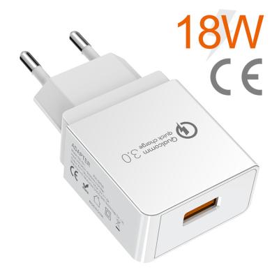 China USB Qualcomm High Speed ​​QC 3.0 Adapter Portable Quick Charge 3.0 Wall Charger for sale