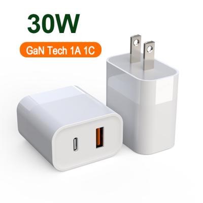 China High Speed ​​GOOD SHE Dual Access 30w Universal Charger celular gan for charger iphone 12 20w for sale