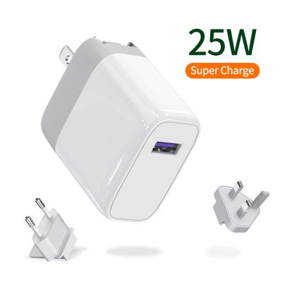 China 2020 Hot Selling Mobile Phone 25W International Universal Travel Adapter Quick Charge 3.0 Fast Charger for sale