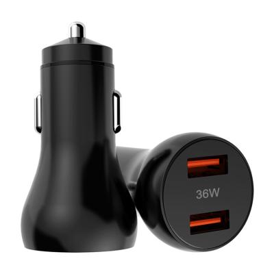 China QC2.0 36w car charger high support car speaker automotivo cigarro acendedor QC 3.0 dual usb fast charger for sale