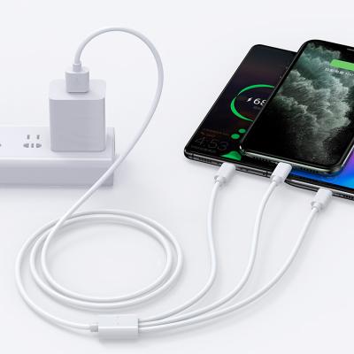 China New multifunctional 5A fast charging data cable instant fast charger cable is a three-in-one fast charging cable for Android for sale